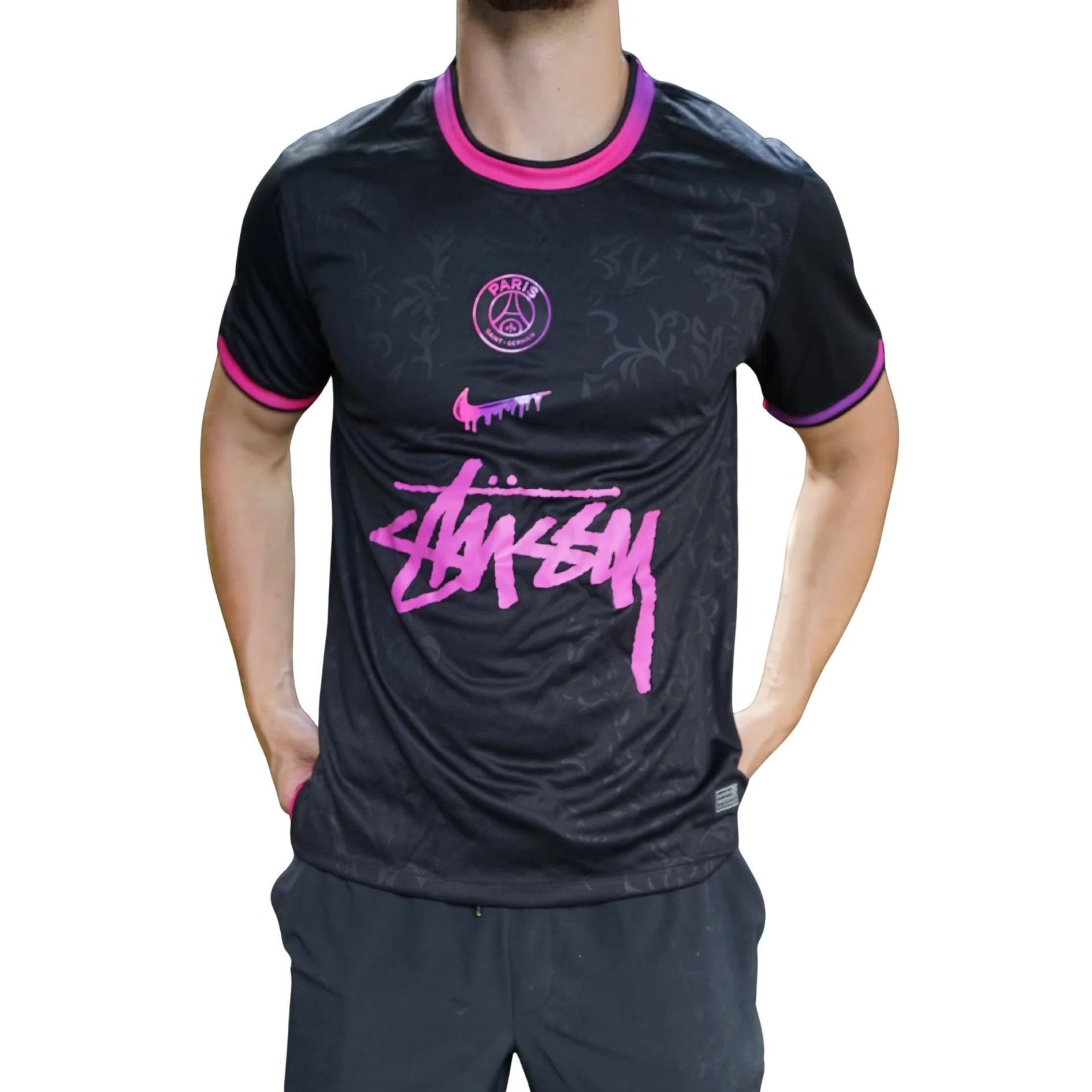 PSG Stussy Paris Noir Shirt