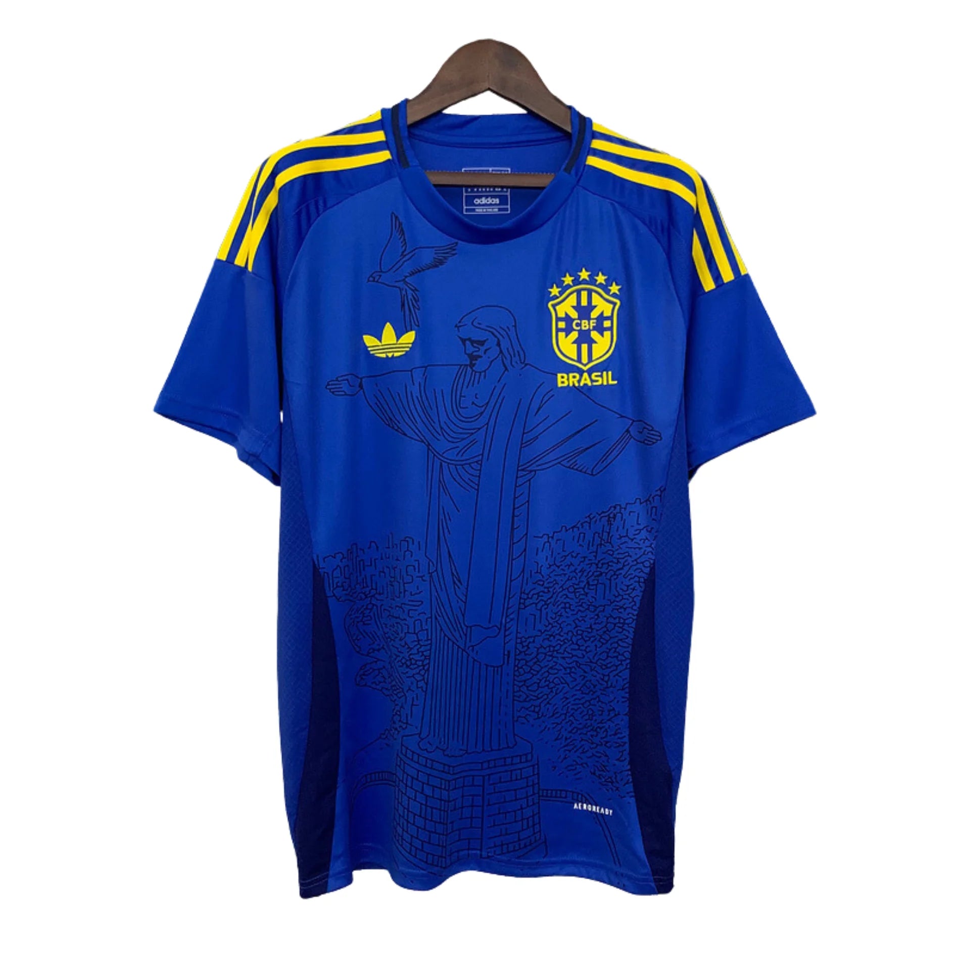 Camiseta azul de Jesús de Brasil 2025