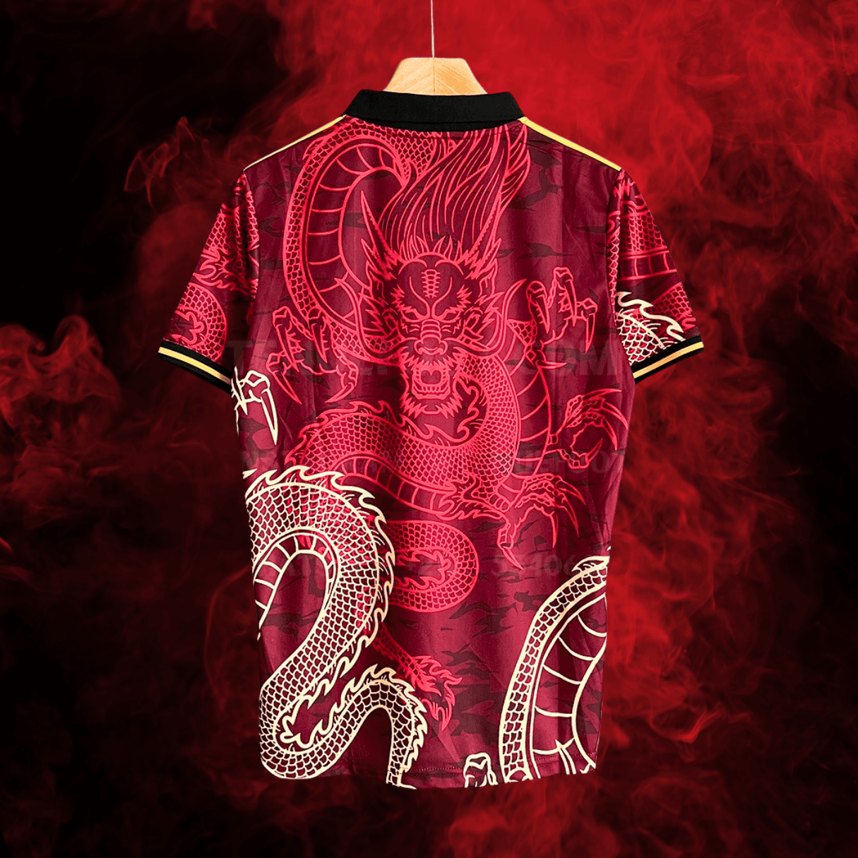 real madrid dragon de fuego red shirt