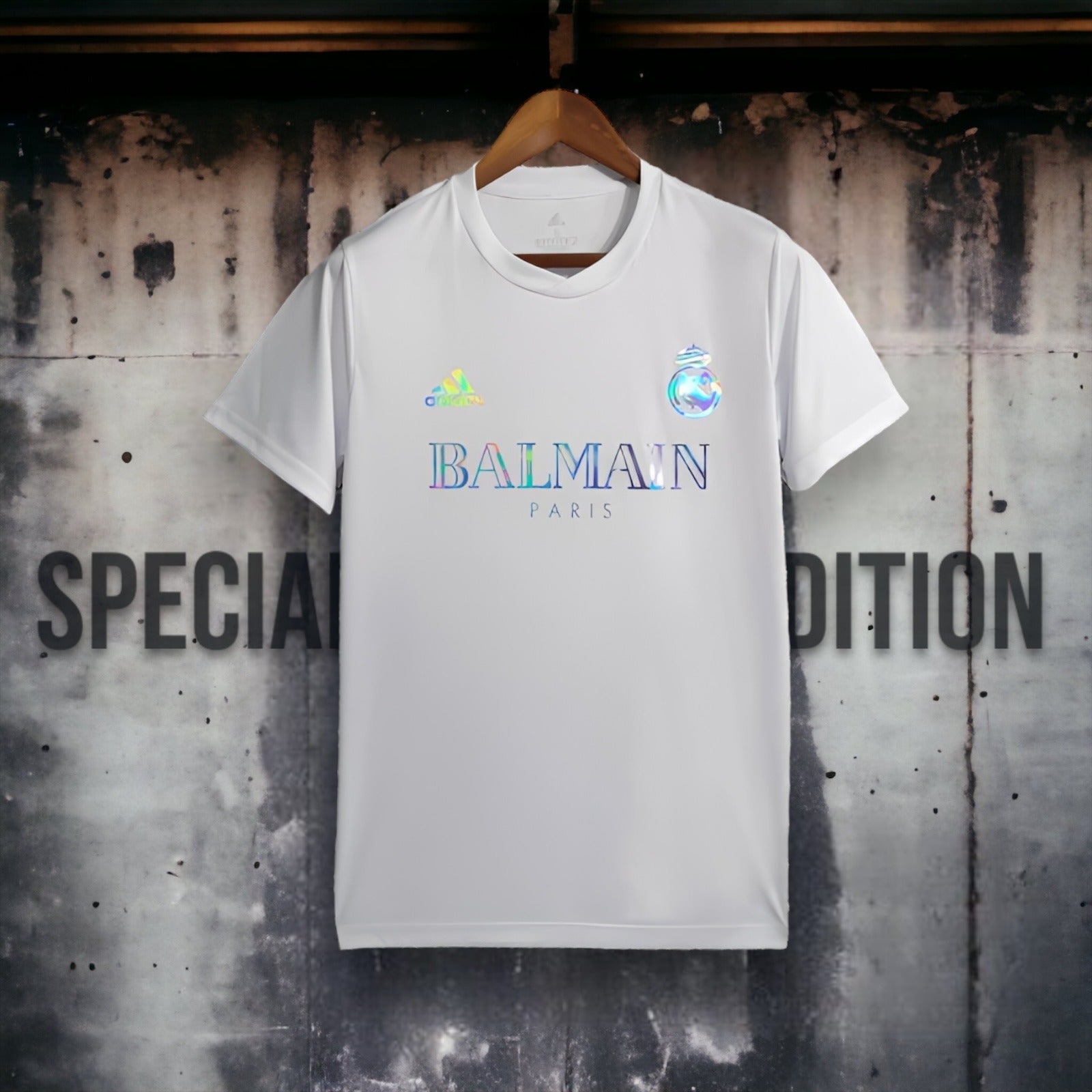 2023 24 real madrid white balmain special edition kit