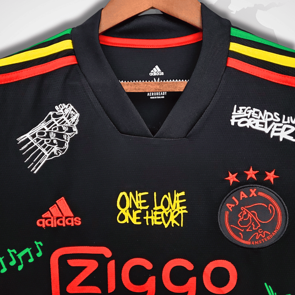 ajax 2023 24 bob marley limited edition shirt lion