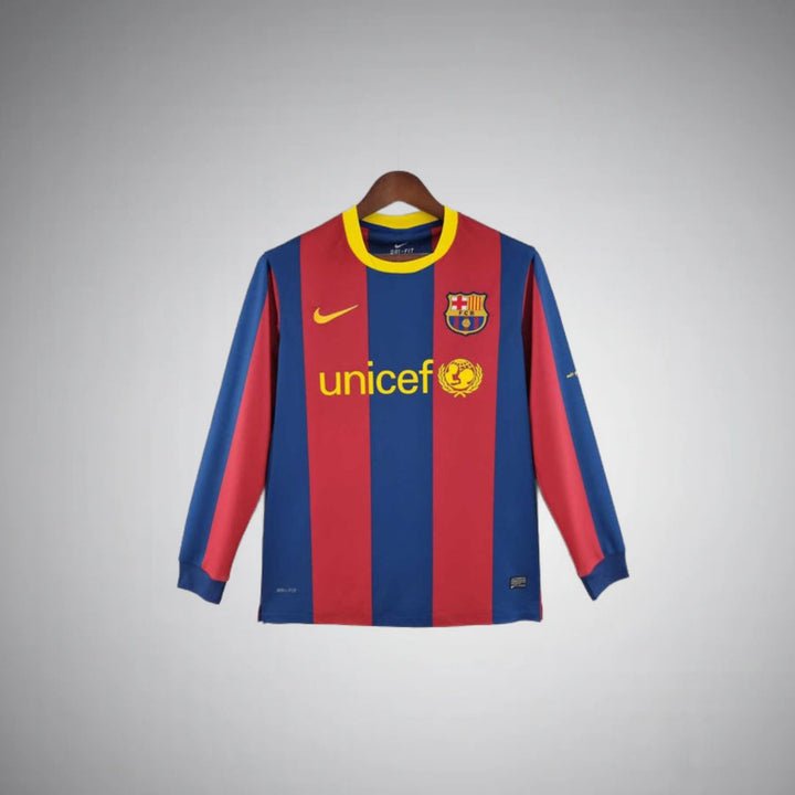 barcelona 2010 2011 long sleeve home Shirt