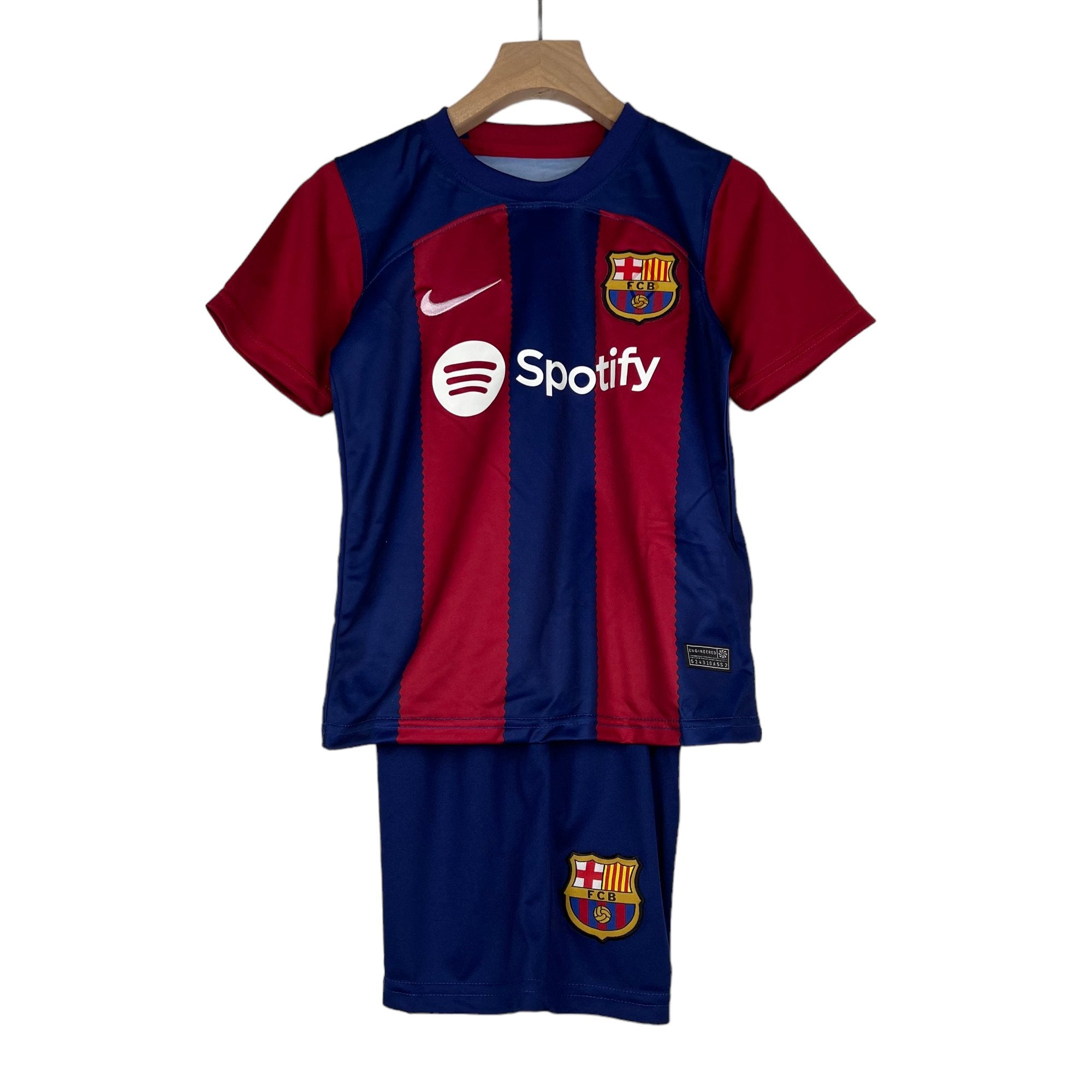 barcelona home kids soccer Shirt 2023 24