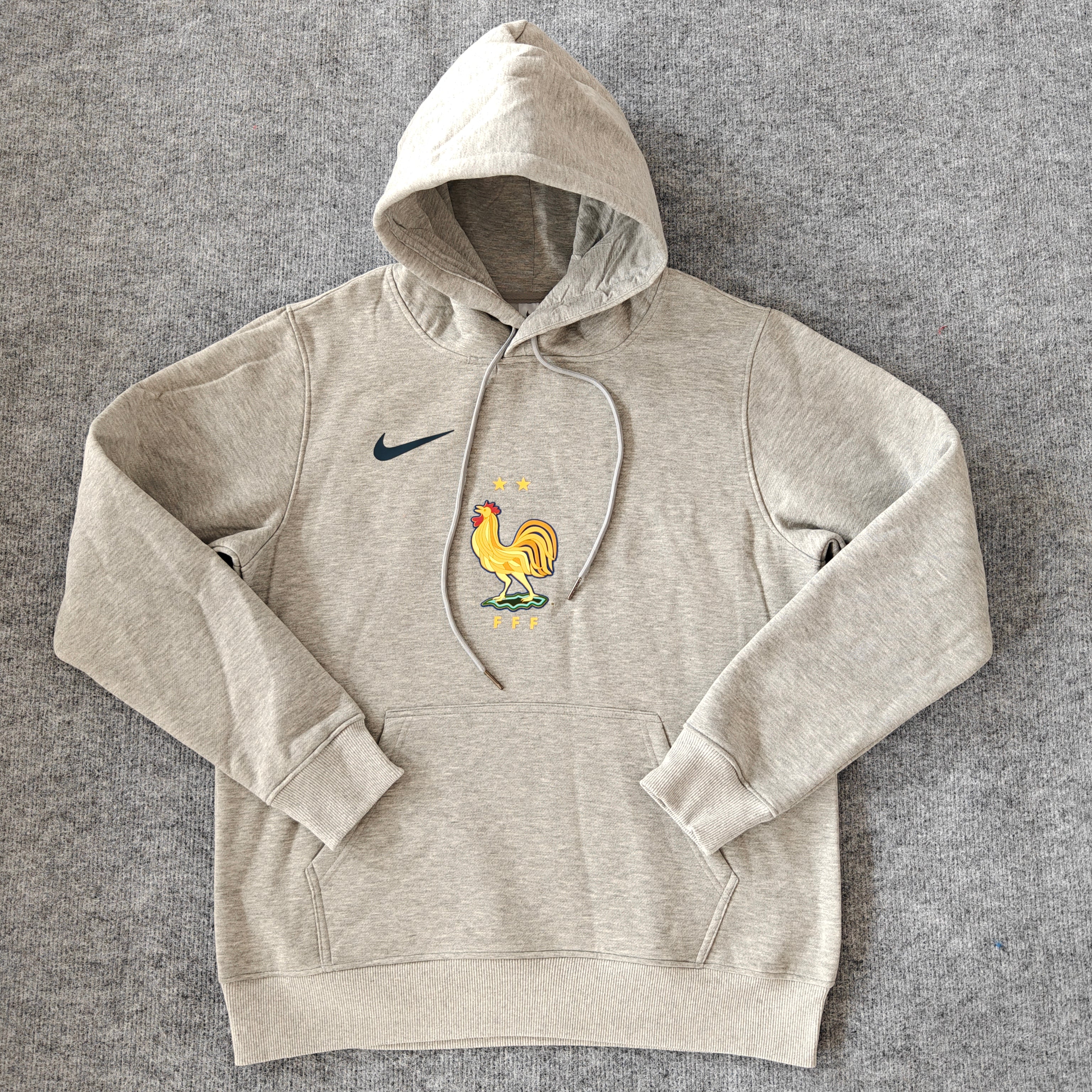 france soccer hoodie grey