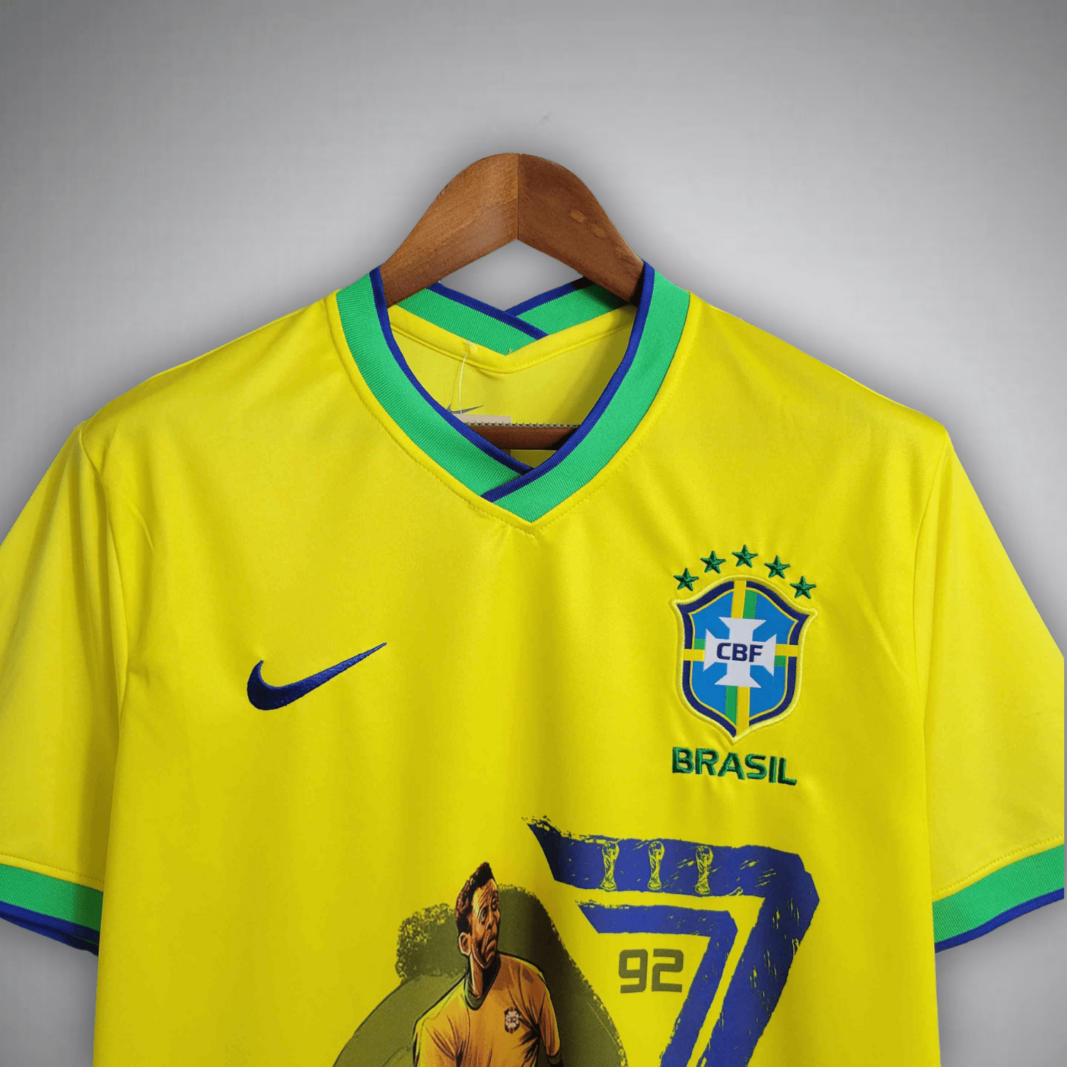 Brazil Shirt Pelé 77 92