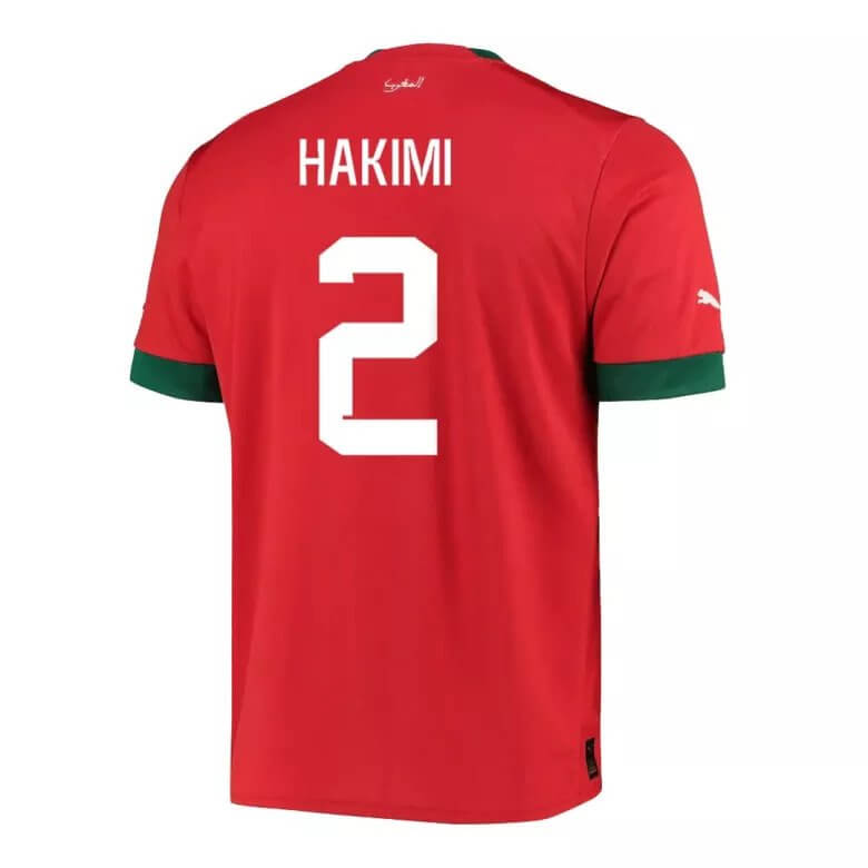 hakimi 2 morocco home shirt world cup 2022