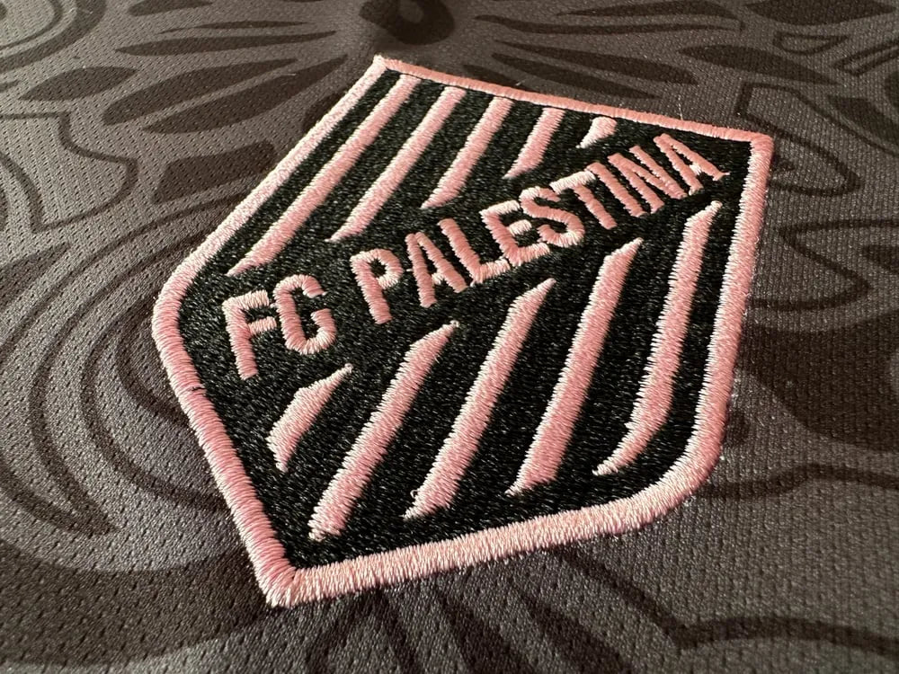 2024 fc palestina farrah azam collab shirt black shirt fan version