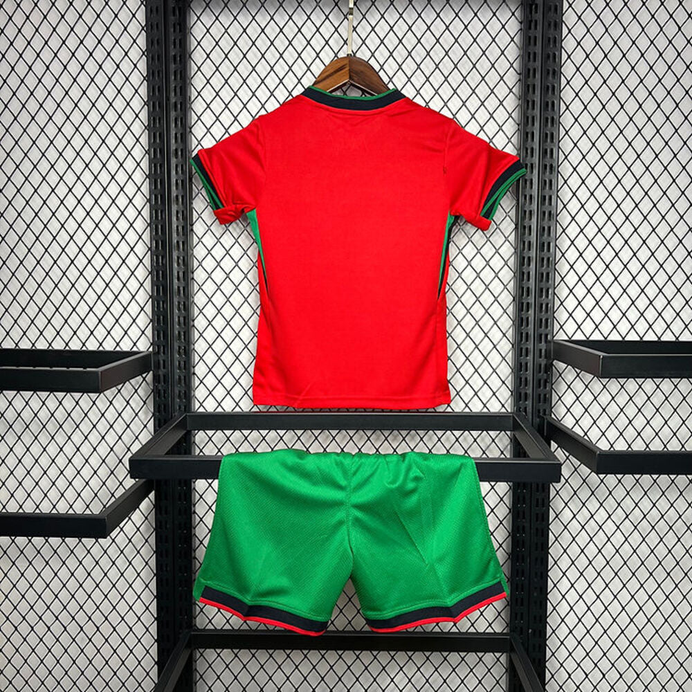 portugal euros 2024 home kids soccer Shirt