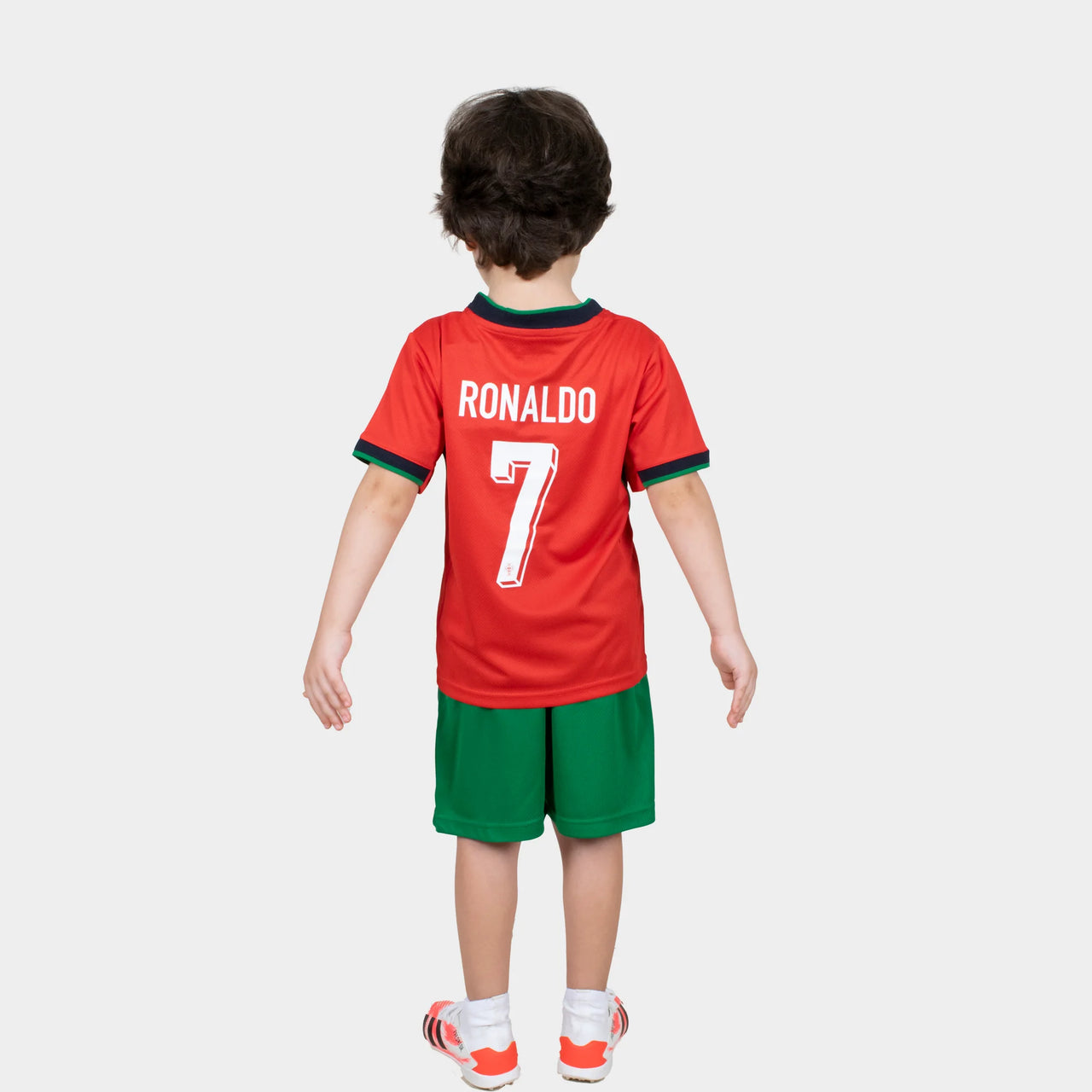 ronaldo kids football kit portugal 2025 home red
