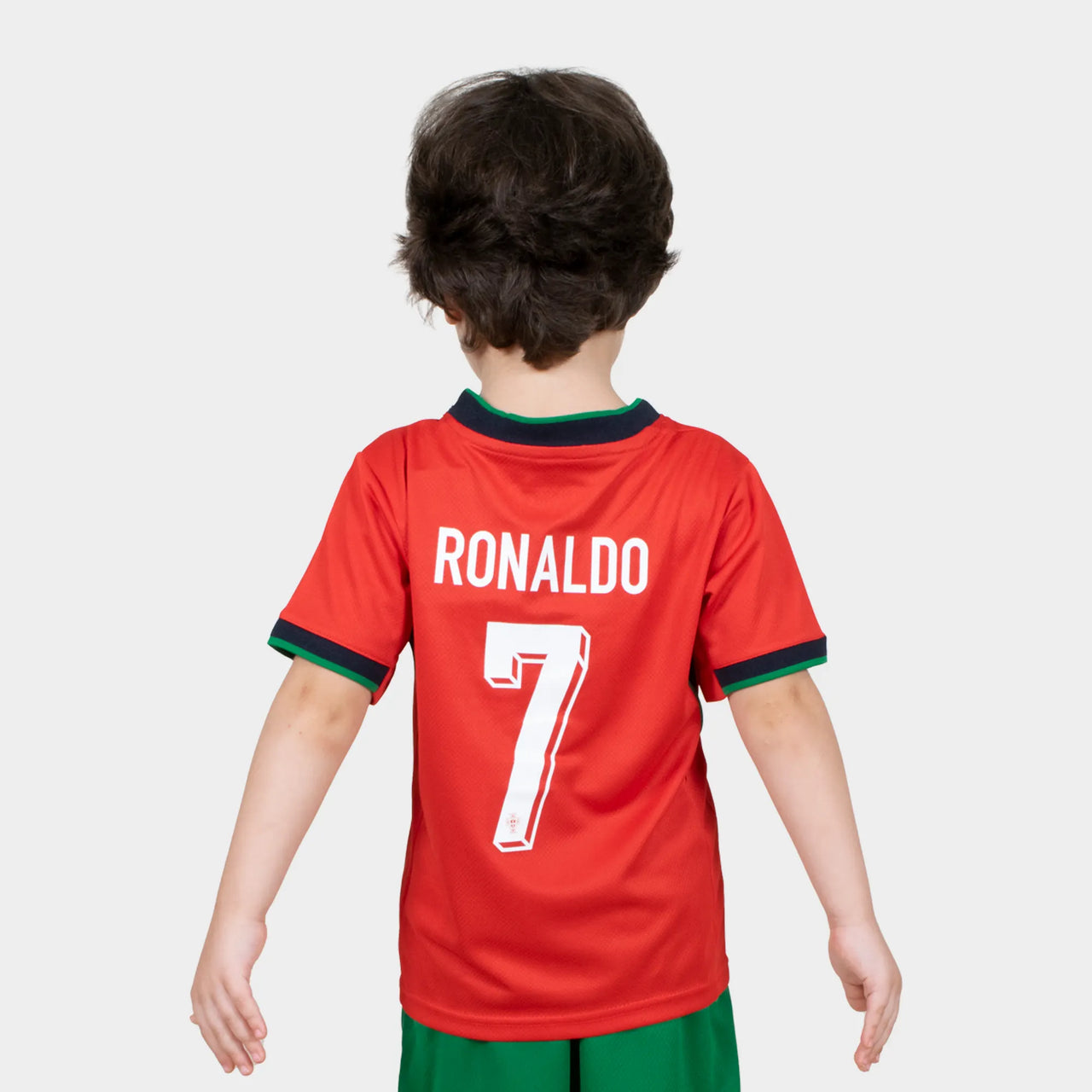 ronaldo kids football kit portugal 2025 home red