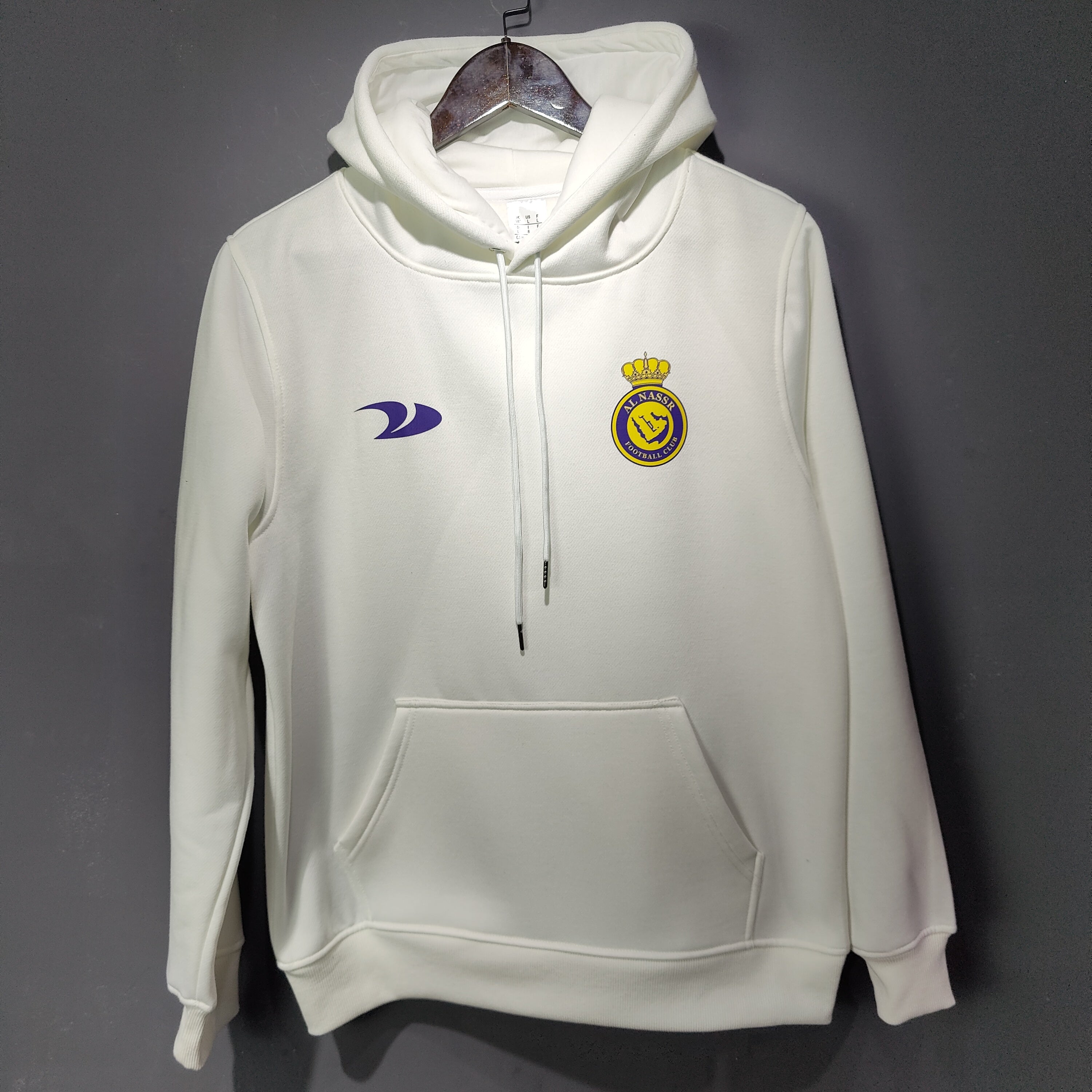 al nassr signed ronaldo soccer hoodie white