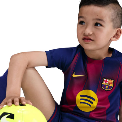 2025/26 FC Barcelona Home Kids Football Kit