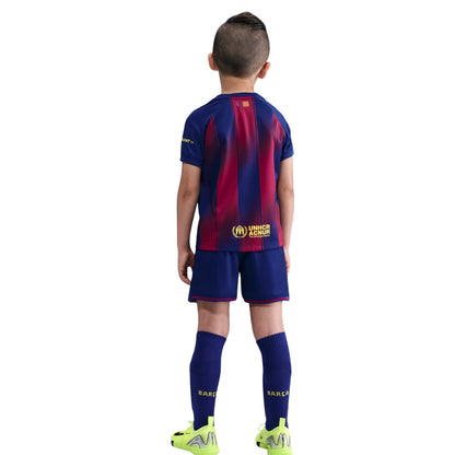 2025/26 FC Barcelona Home Kids Football Kit