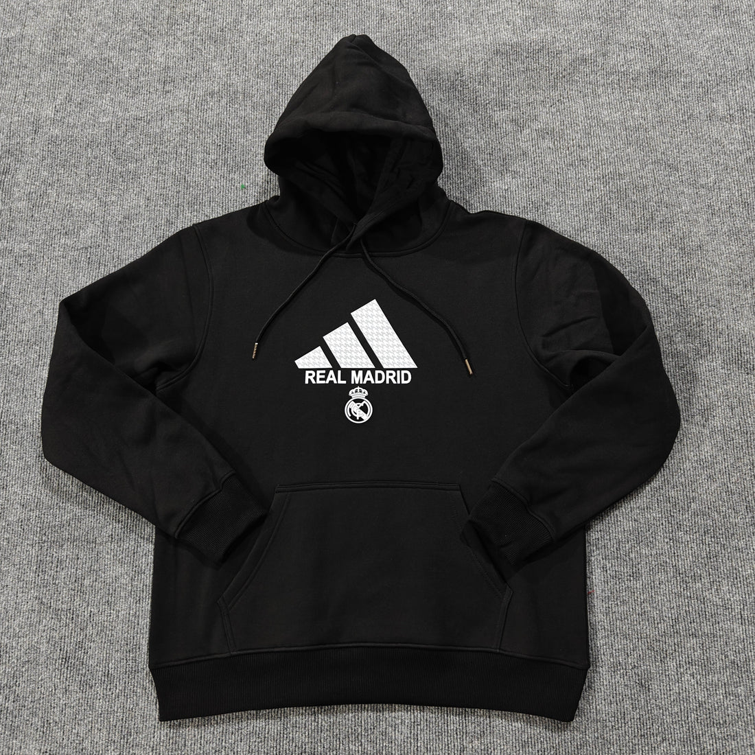 real madrid soccer hoodie black