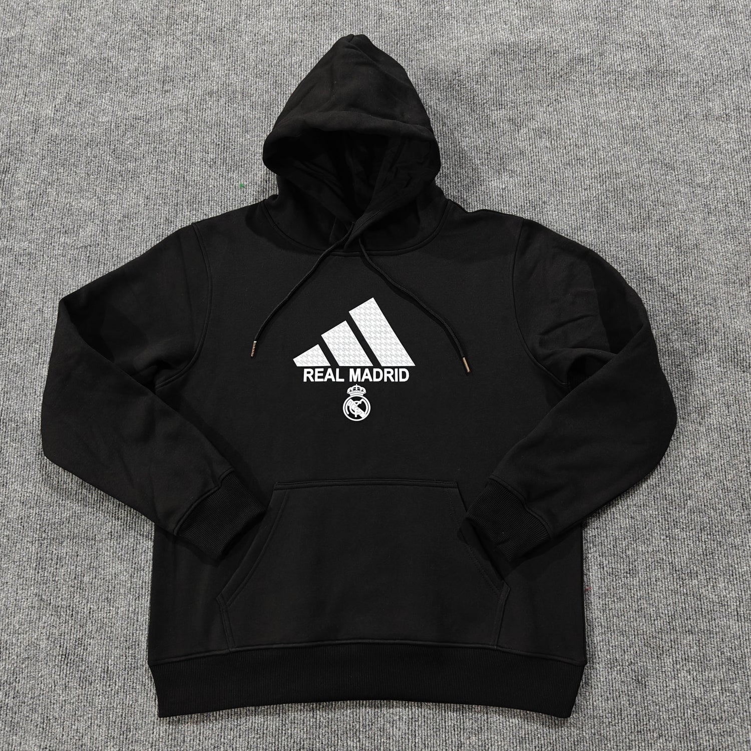 real madrid soccer hoodie black