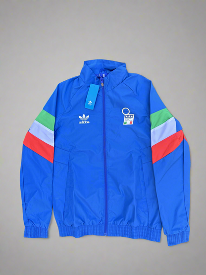 italy soccer windbreaker light blue
