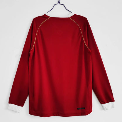 manchester united retro jersey 2006 2007 long sleeve home