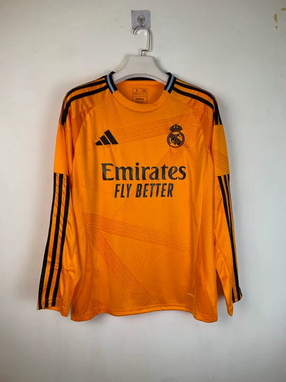 real madrid jersey 2024 25 orange long sleeves