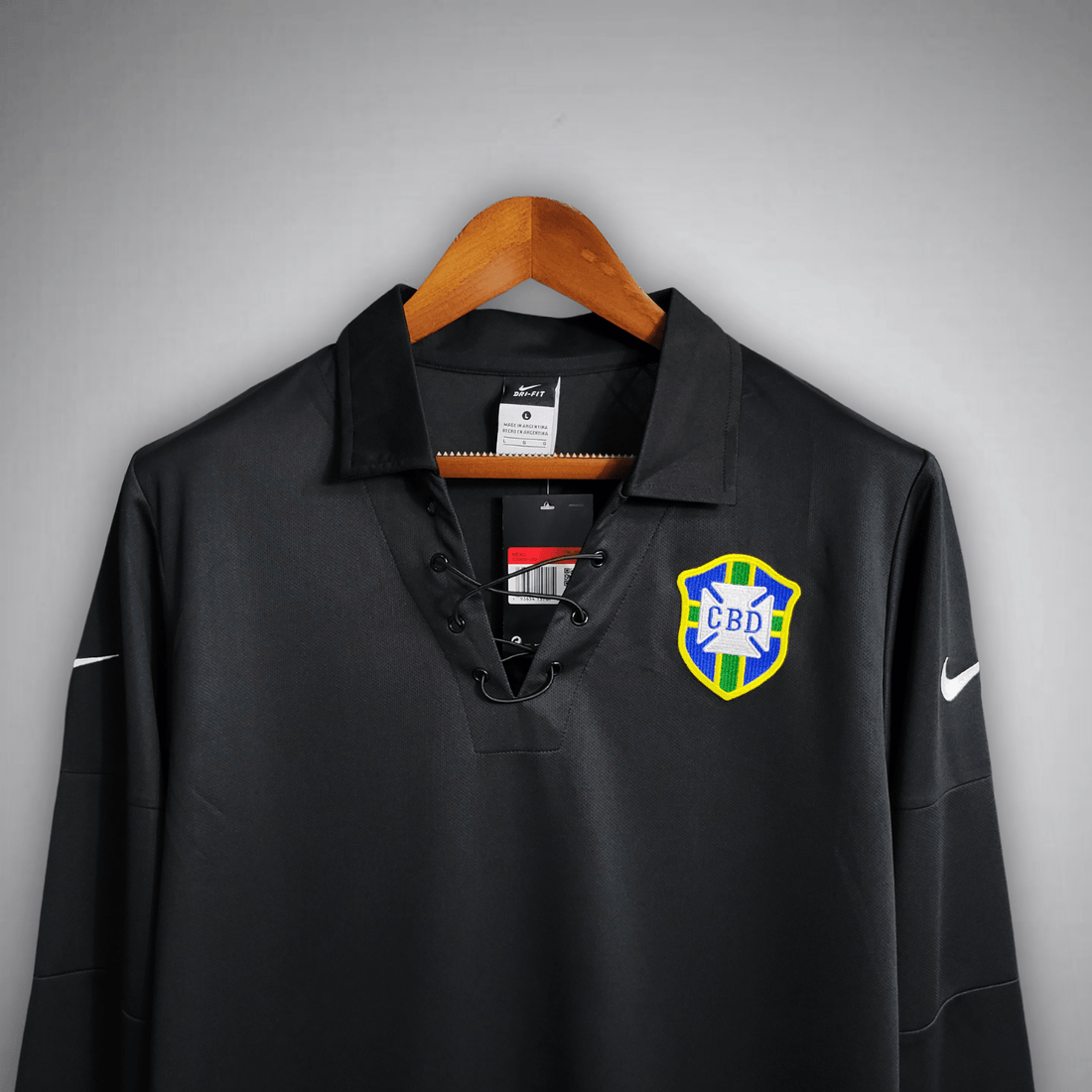 2004 Brazil Jersey Centenary Long Sleeve