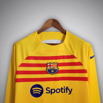 23 24 fc barcelona long sleeve away Jersey