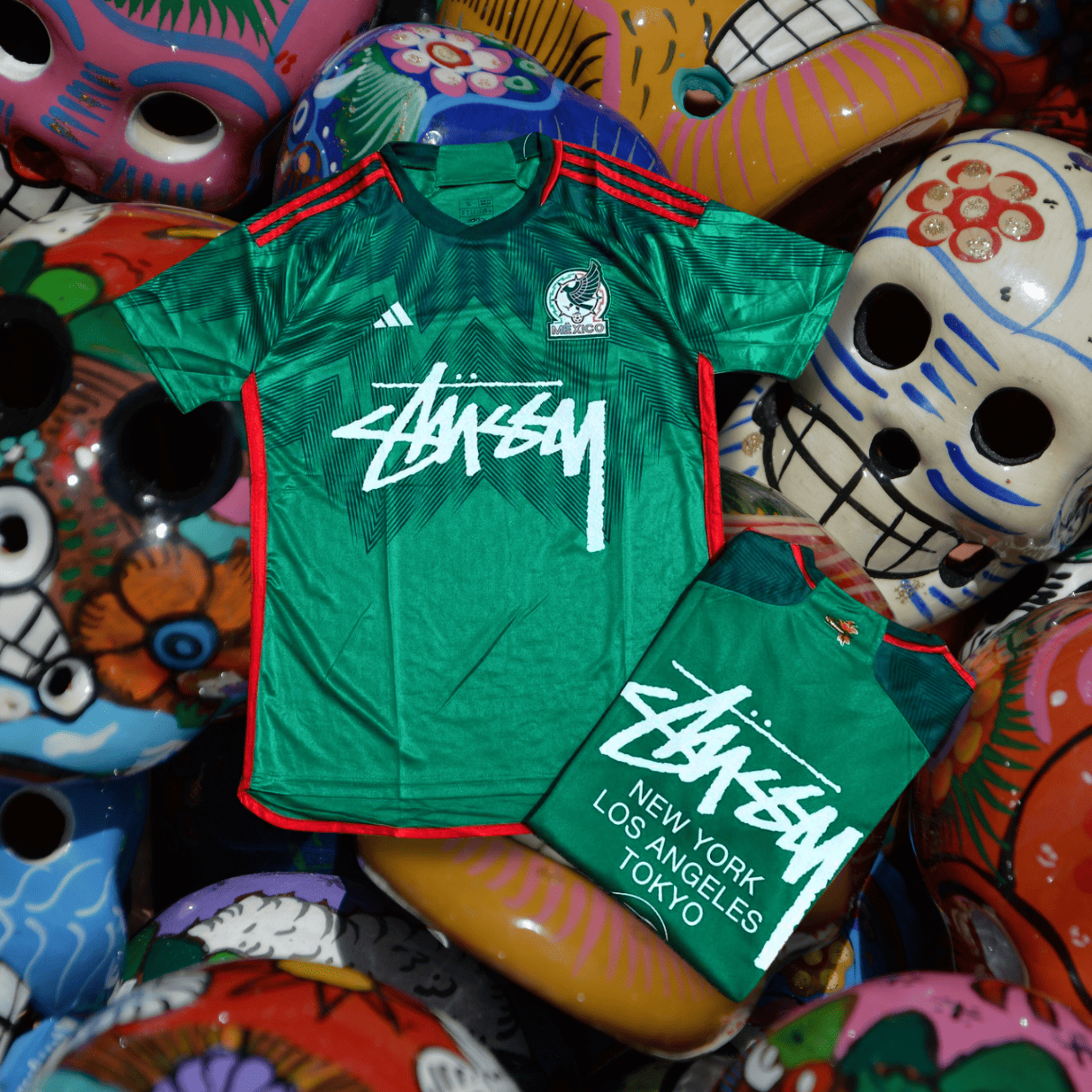 23_24 Mexico X stussy soccer jersey Football kit shirt soccer Jersey tshirt  Special Edition