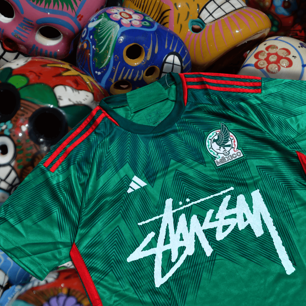 23_24 Mexico X stussy soccer jersey Football kit shirt soccer Jersey tshirt  Special Edition