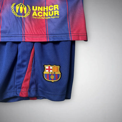 2025/26 FC Barcelona Home Kids Football Kit
