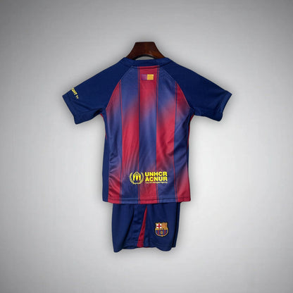 2025/26 FC Barcelona Home Kids Football Kit