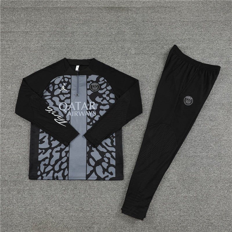 PSG Tracksuit 23 24 Gray Black Camo Style