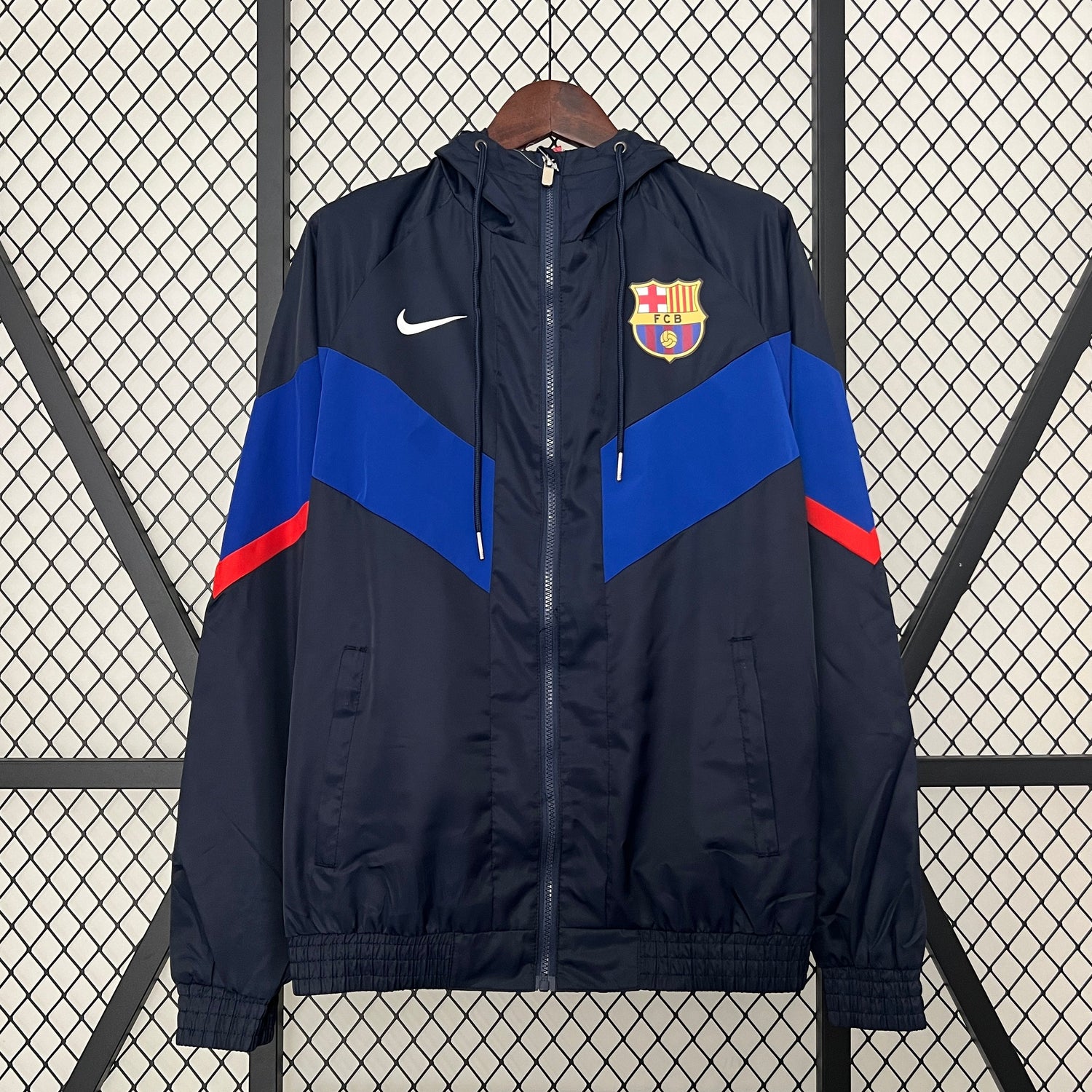 barcelona soccer windbreaker