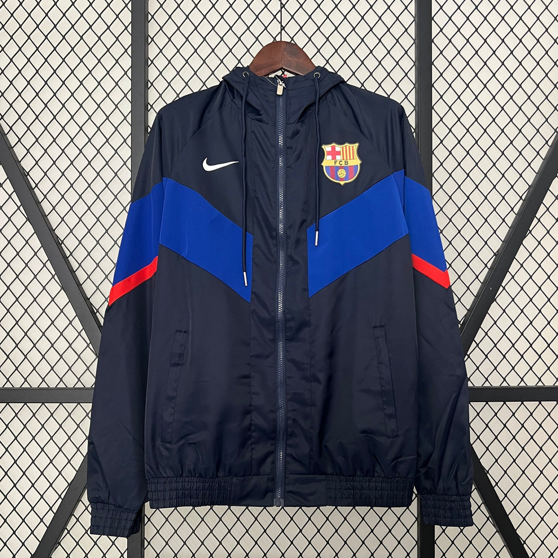 barcelona soccer windbreaker