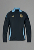 argentina soccer windbreaker black and blue