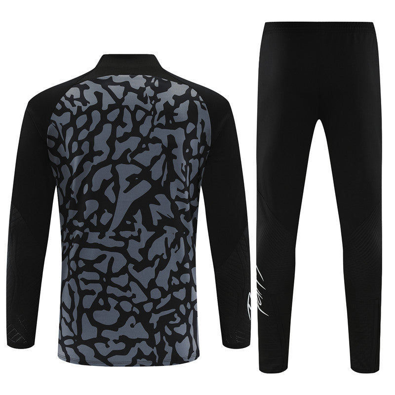 PSG Tracksuit 23 24 Gray Black Camo Style