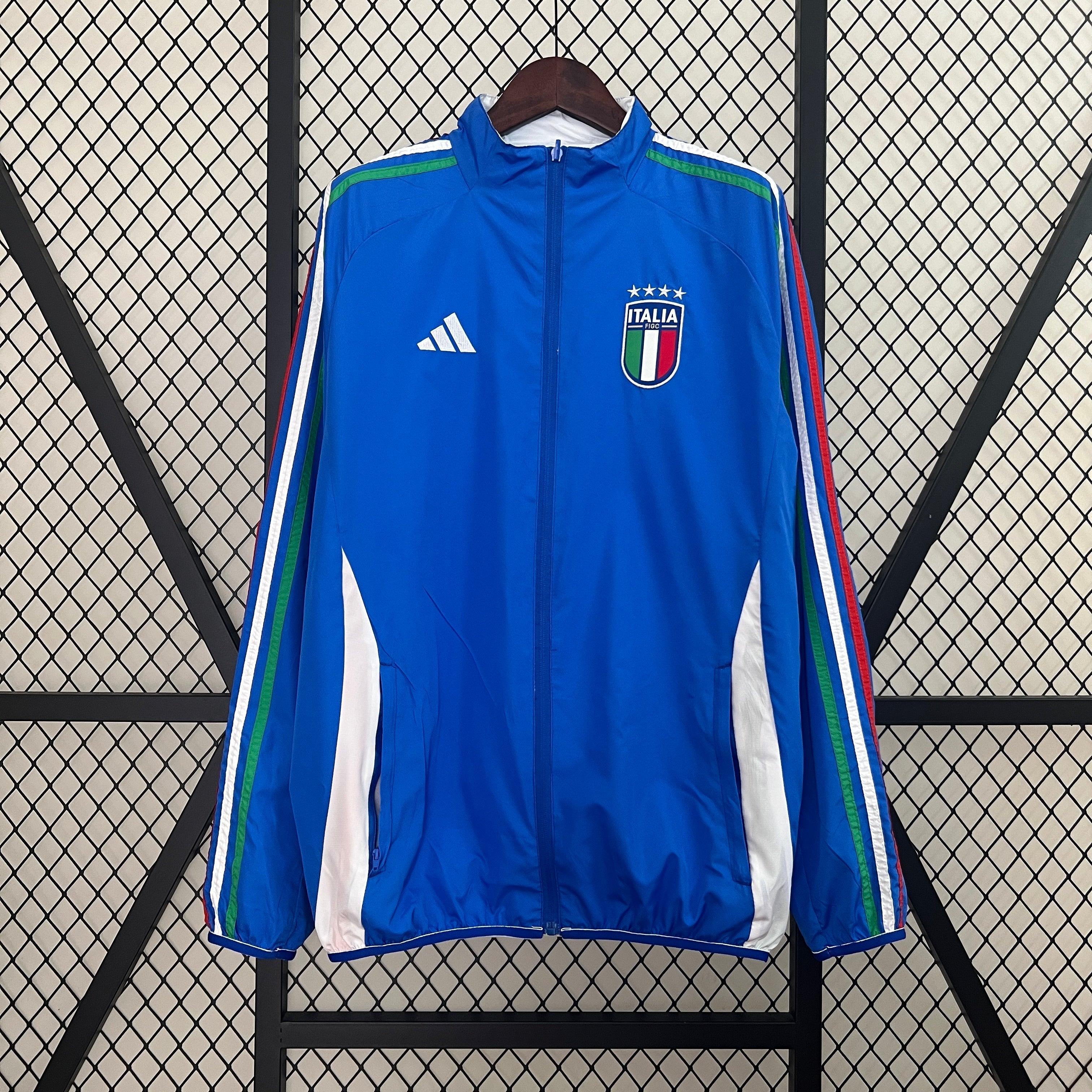 italy reversible soccer windbreaker