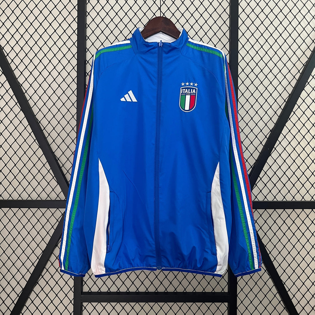 italy reversible soccer windbreaker