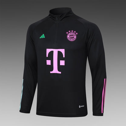 bayern munich 23 24 black Football Tracksuit 2
