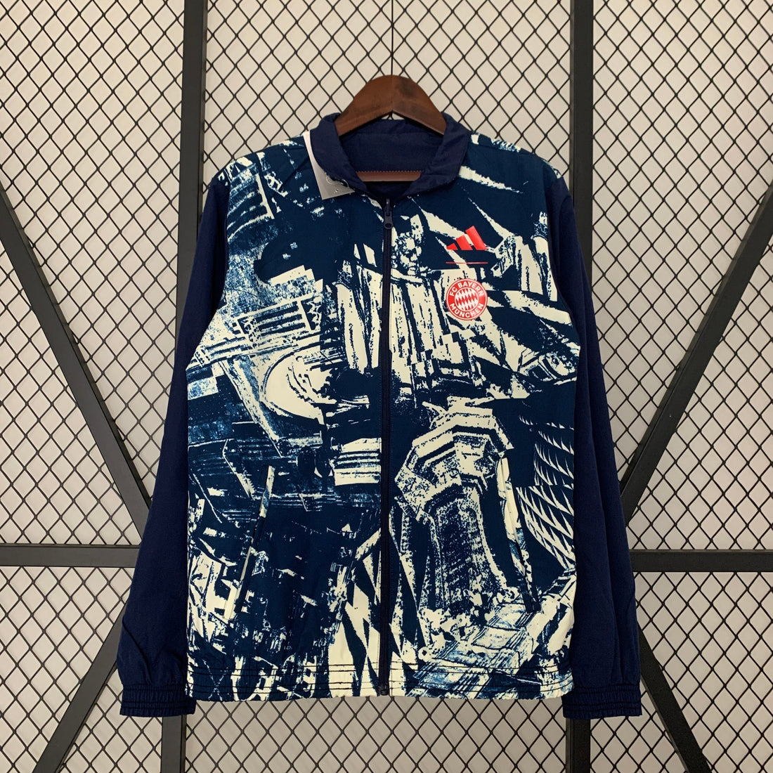 bayern reversible soccer windbreaker
