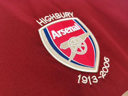 arsenal retro jersey 2005 2006 long sleeve o2 home