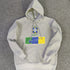 brazil flag soccer hoodie grey