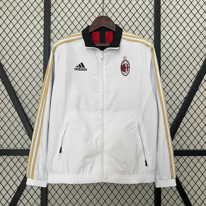 ac milan x off white reversible soccer windbreaker