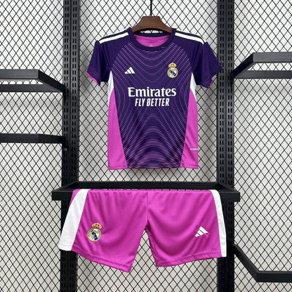 2025-26 Real Madrid GK Kids Football Kit