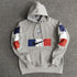 france flag soccer hoodie grey