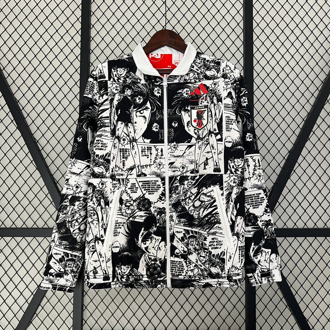 japan reversible soccer windbreaker