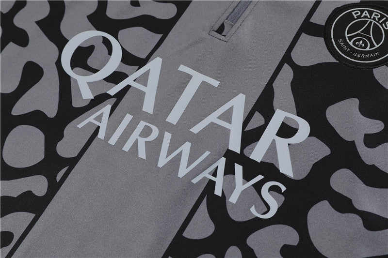 PSG Tracksuit 23 24 Gray Black Camo Style