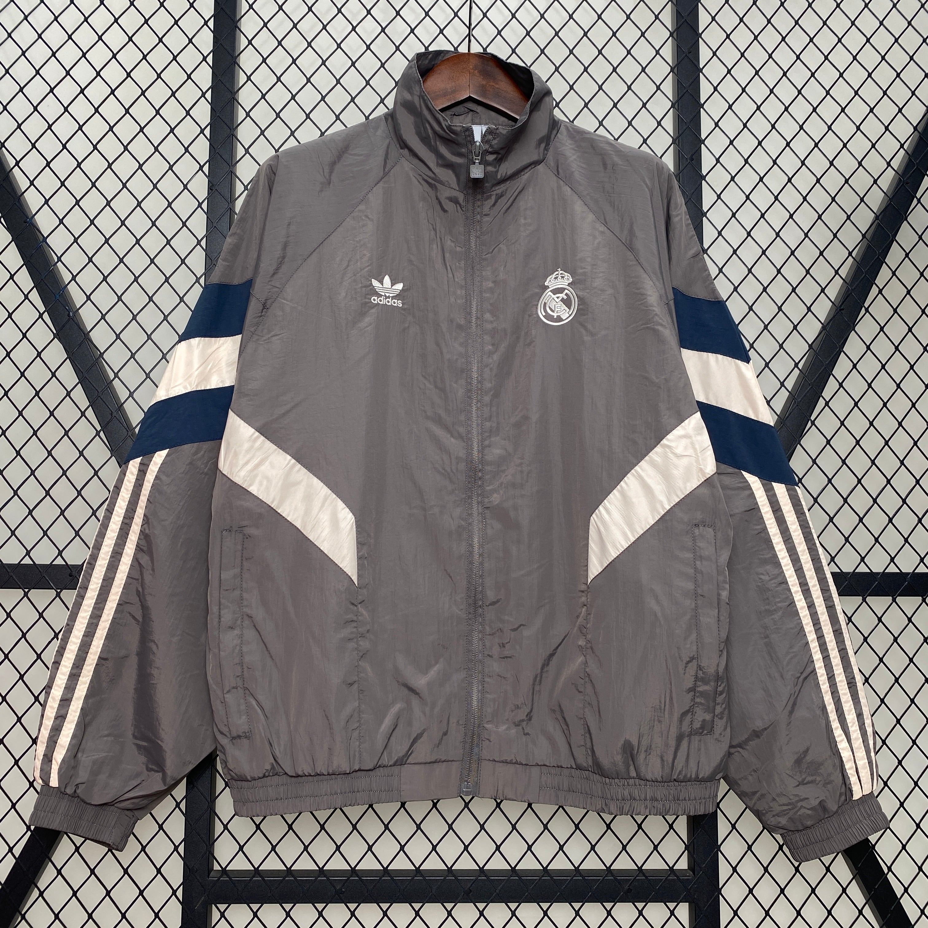 real madrid soccer windbreaker
