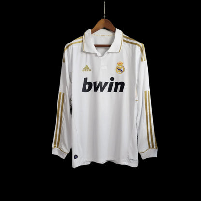 retro real madrid jersey long sleeves 2011 2012