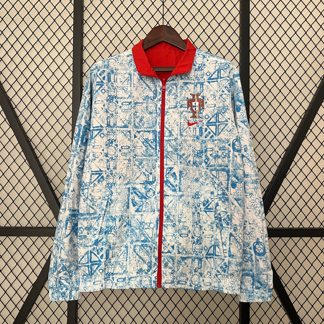 portugal reversible soccer windbreaker