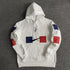 france flag soccer hoodie white