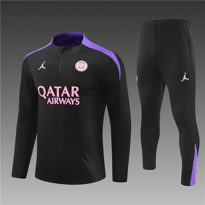 psg tracksuit black purple