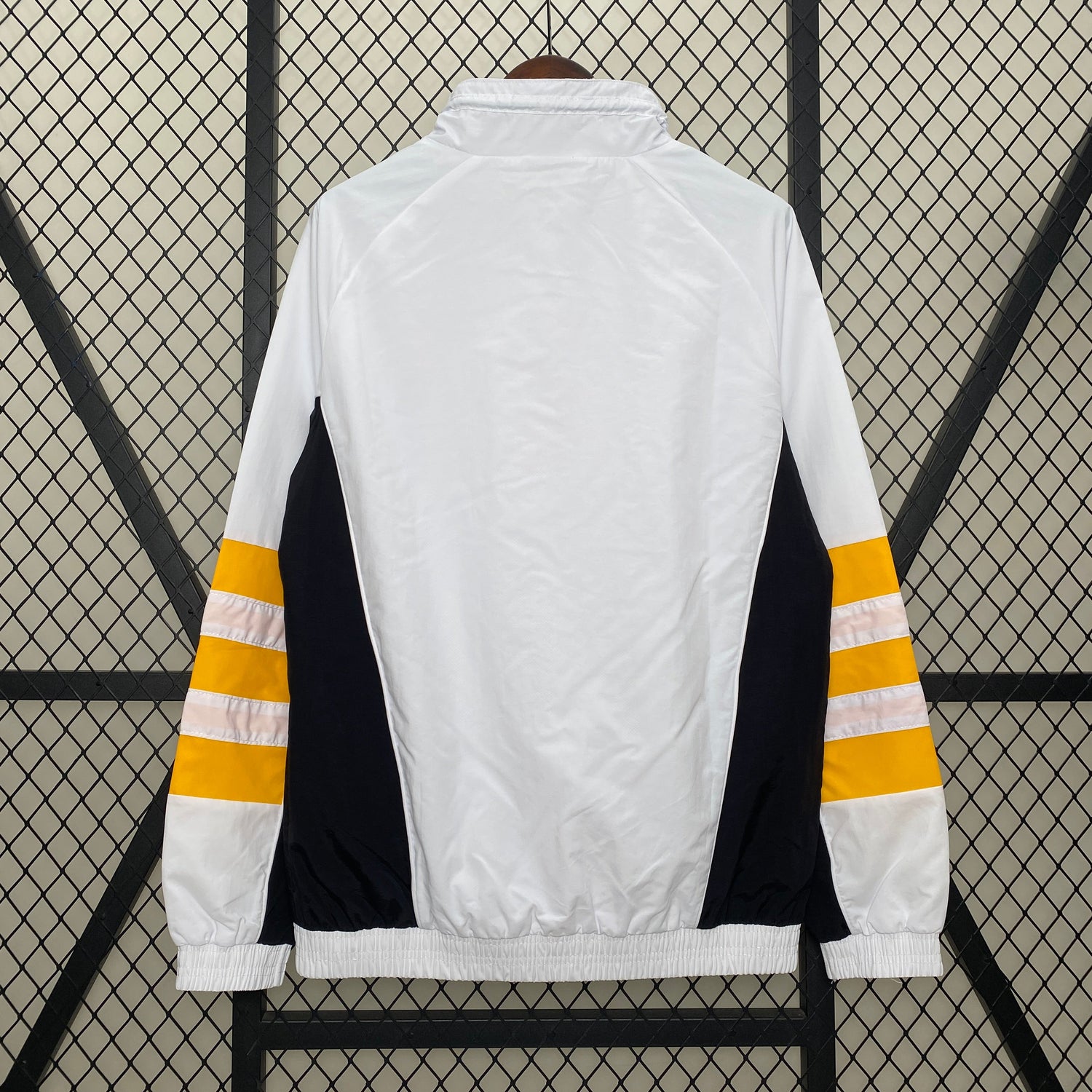 real madrid soccer windbreaker white